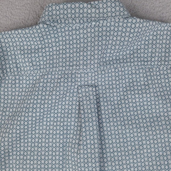 Eddie Bauer Shirt Mens XXL Blue Green Classic Fit Button Down Short Sleeve - Picture 9 of 13